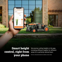 Robot Lawn Mower Built for Complex Terrain, RTK GPS Navigation, 4WD Traction, Cut to Edge Technology