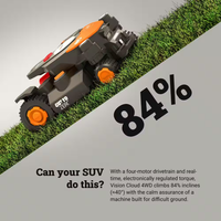 Robot Lawn Mower Built for Complex Terrain, RTK GPS Navigation, 4WD Traction, Cut to Edge Technology