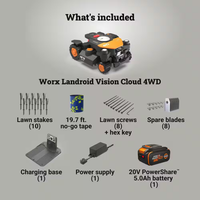 Robot Lawn Mower Built for Complex Terrain, RTK GPS Navigation, 4WD Traction, Cut to Edge Technology