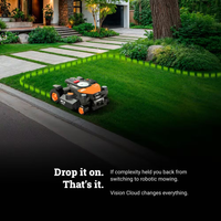 Robot Lawn Mower Built for Complex Terrain, RTK GPS Navigation, 4WD Traction, Cut to Edge Technology