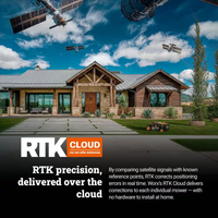 Robot Lawn Mower Built for Complex Terrain, RTK GPS Navigation, 4WD Traction, Cut to Edge Technology