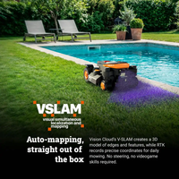 Robot Lawn Mower Built for Complex Terrain, RTK GPS Navigation, 4WD Traction, Cut to Edge Technology