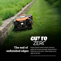 Robot Lawn Mower Built for Complex Terrain, RTK GPS Navigation, 4WD Traction, Cut to Edge Technology
