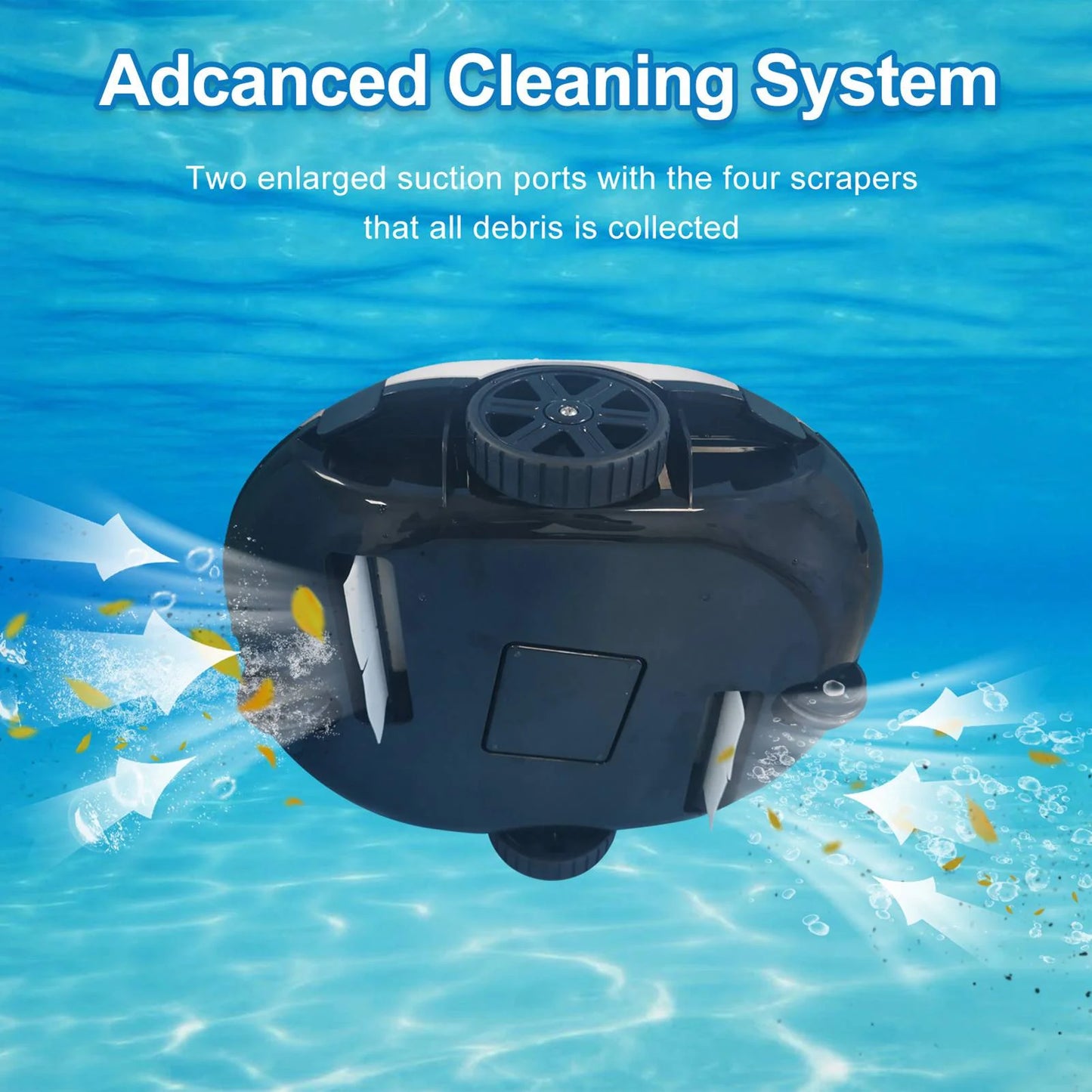 Cleaner Full Automatic Robotic Pool Cleaner Self-Parking Cordless Pool Vacuum Cleaner Robot