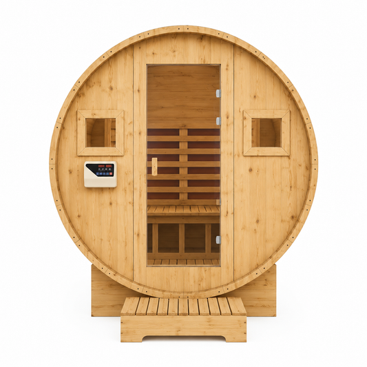 Spacious 4-6 Person Barrel Sauna
