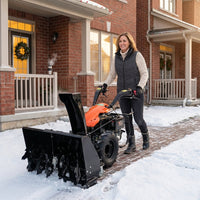 Electric Hand-Pushed Full-Gear Snow Blower Winter Urban Road Snow Removal Machine 220V New Condition — Lifestyle