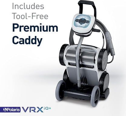 Polaris VRXIQ+ Smart Robotic Pool Cleaner with Iaqualink Control, Extra Long 70' Cable W/Tangle Reducing Swivel, Large Debris Canister and 7 Cleaning Modes